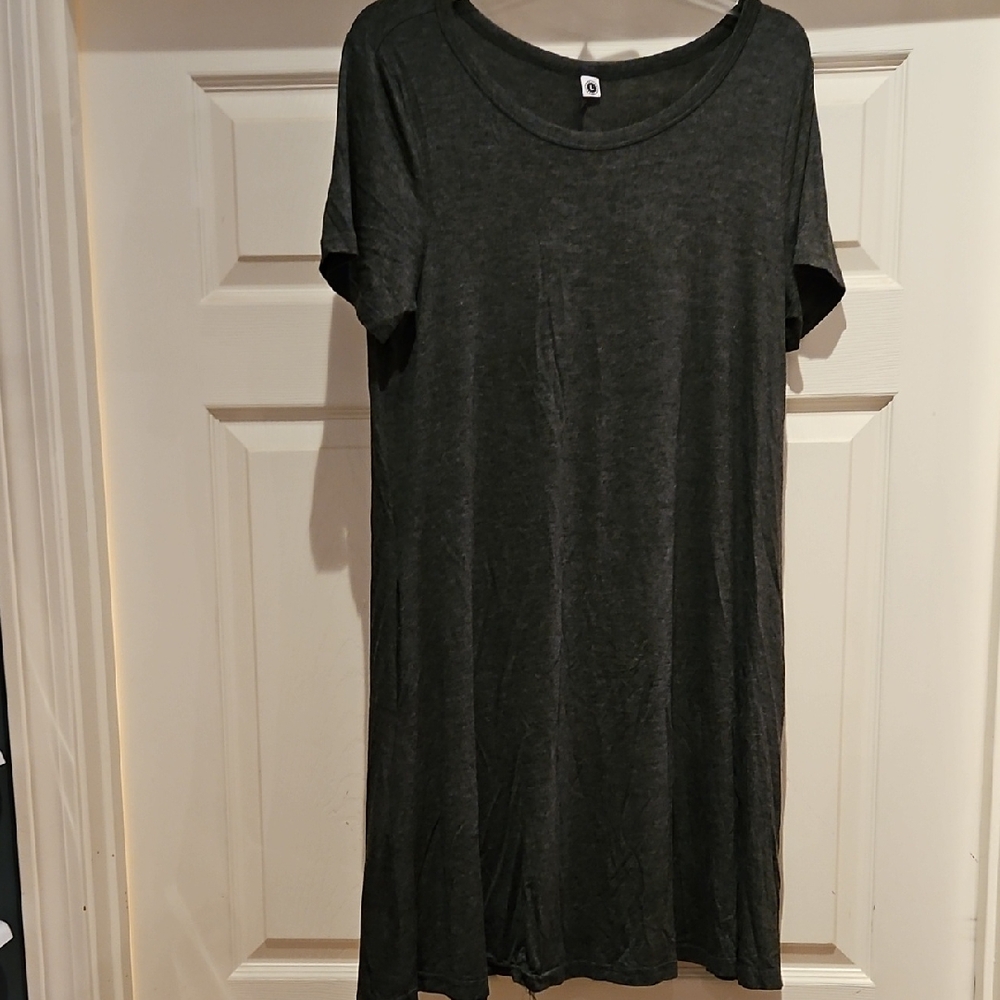 Charcoal T-Shirt Dress